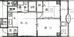 大阪市淀川区　フレーヴァーII番館　2階Dタイプ